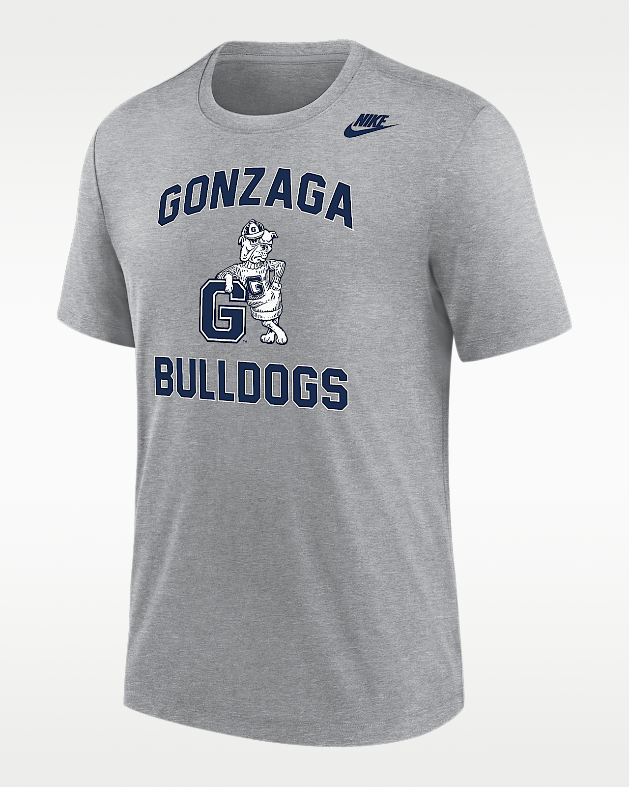 Мужская футболка Gonzaga Bulldogs Nike Football Tri-Blend для футбола
