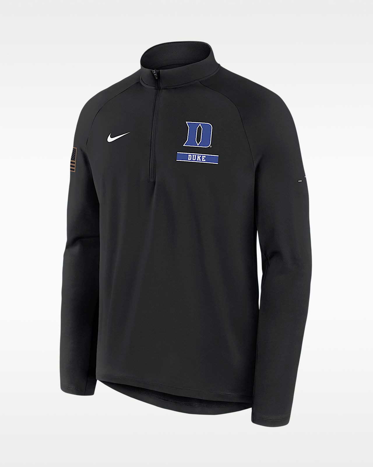 Мужские  Duke 2026 Military Appreciation Stride Nike Dri-FIT College 1/2-Zip Long-Sleeve Top