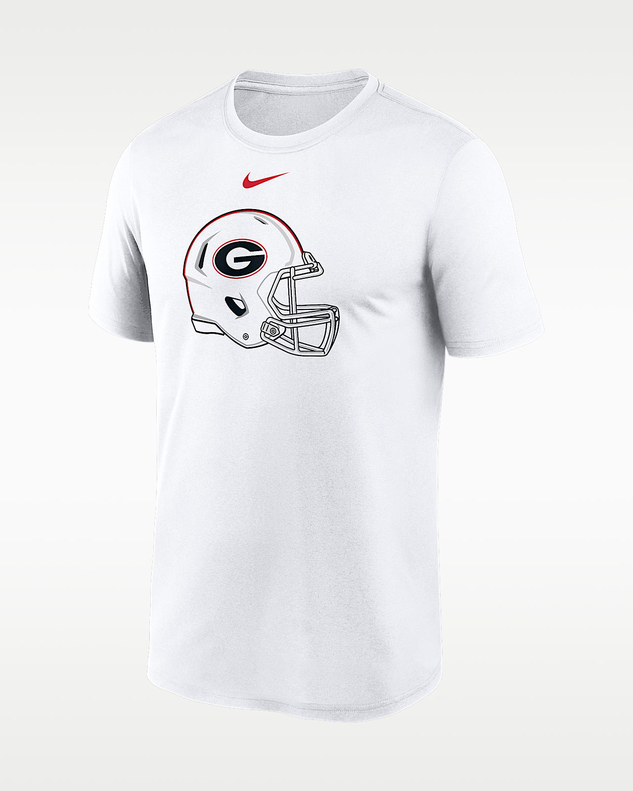 Мужская футболка Georgia 2026 White Out Helmet Nike Dri-FIT College