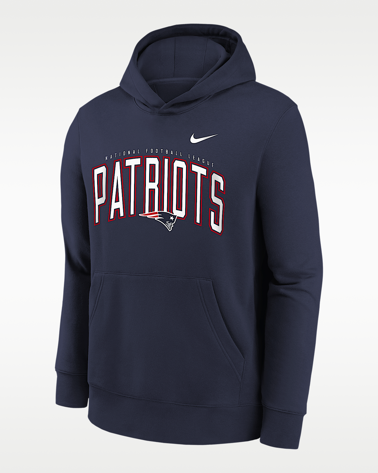 Детские  New England Patriots Essentials Club Logo Arch Big Kids' Nike NFL Pullover Crew