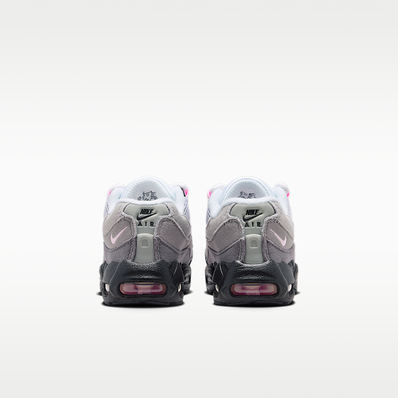 Nike  sneaker Zwart/Wit/Medium Grey/Pink Foam