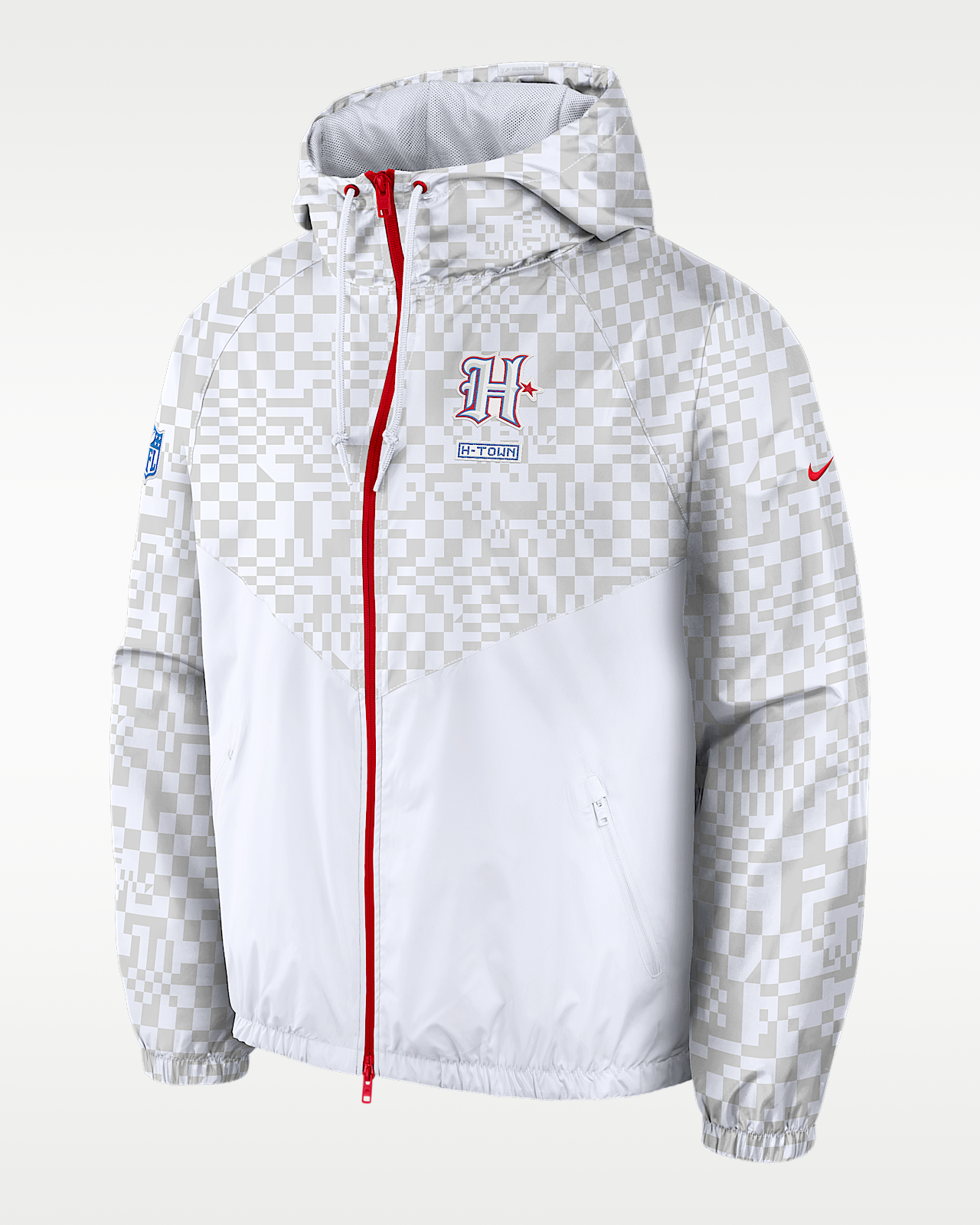 Мужская куртка Houston Texans Rivalries Collection Windrunner Nike NFL Full-Zip для бега
