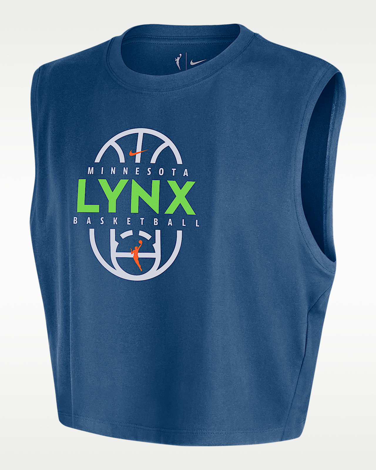 Женская футболка Minnesota Lynx Nike WNBA Authentic Sleeveless Cropped