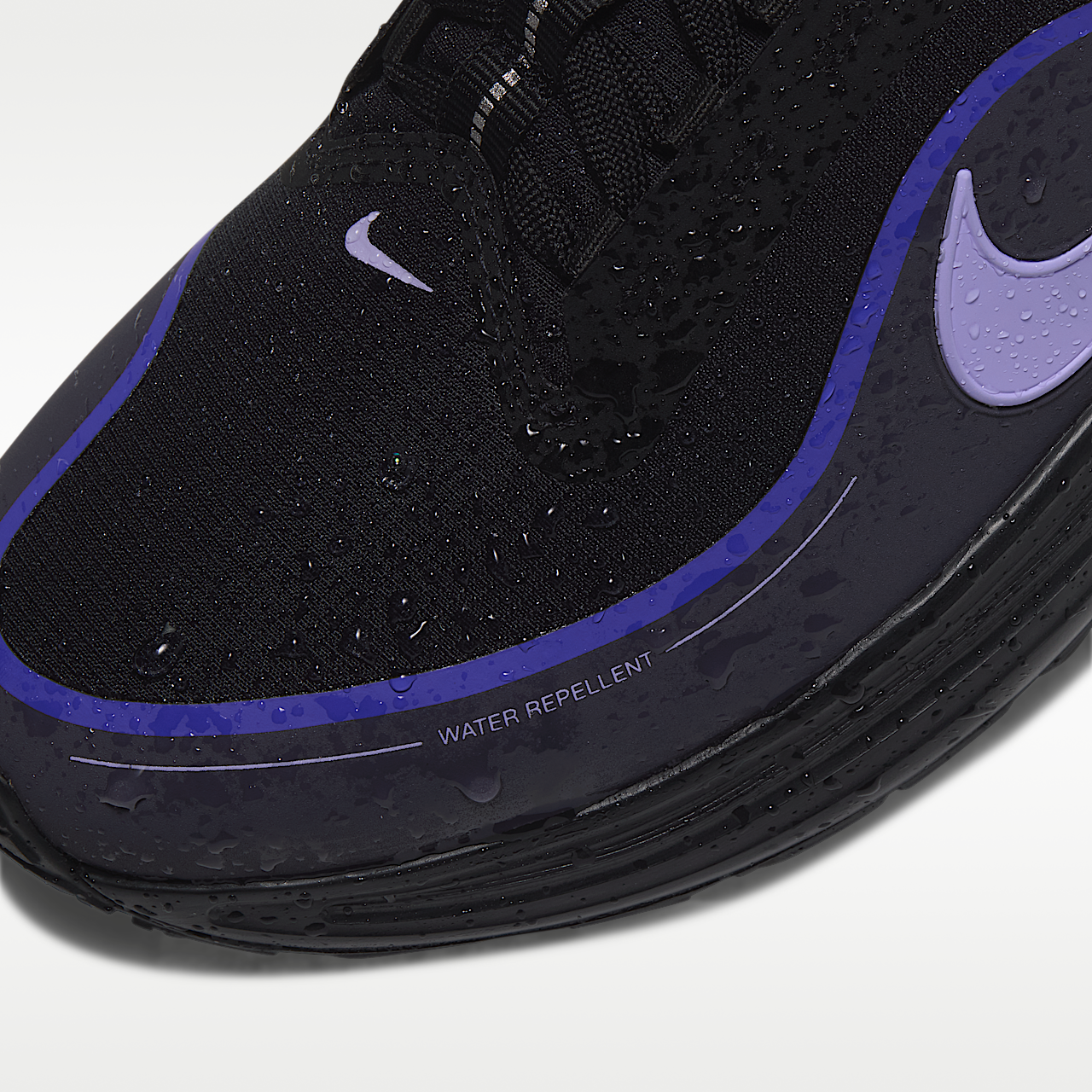 Nike  sneaker Zwart/Persian Violet/Gridiron/Purple Pulse