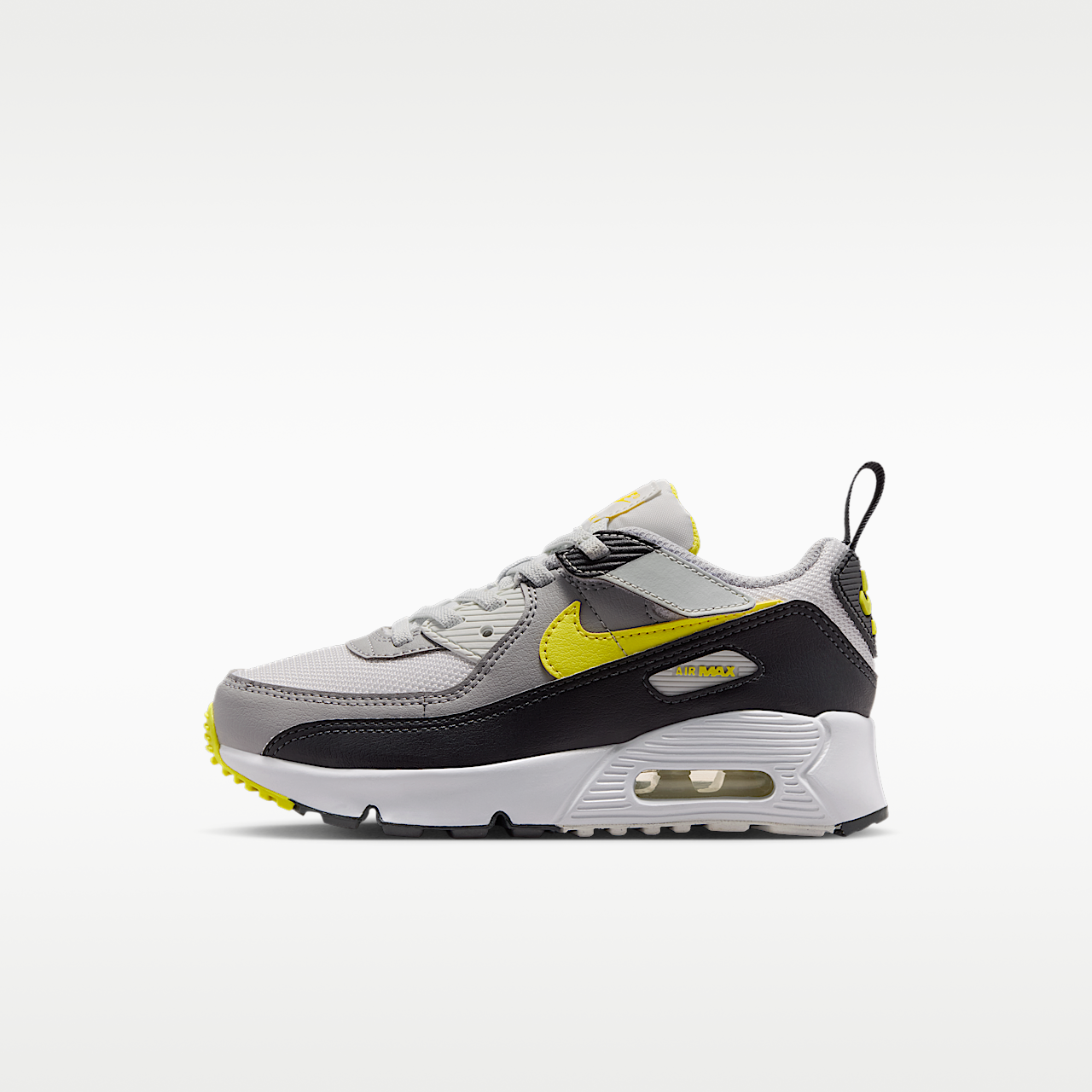 Nike Air max 90 sneaker Off White/Dark Smoke Grey/Light Smoke Grey/Sonic Yellow