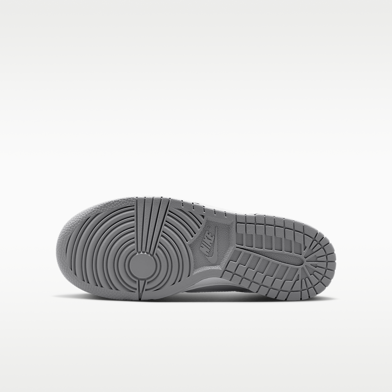 Nike Dunk Low sneaker Wit/Wit/Light Smoke Grey