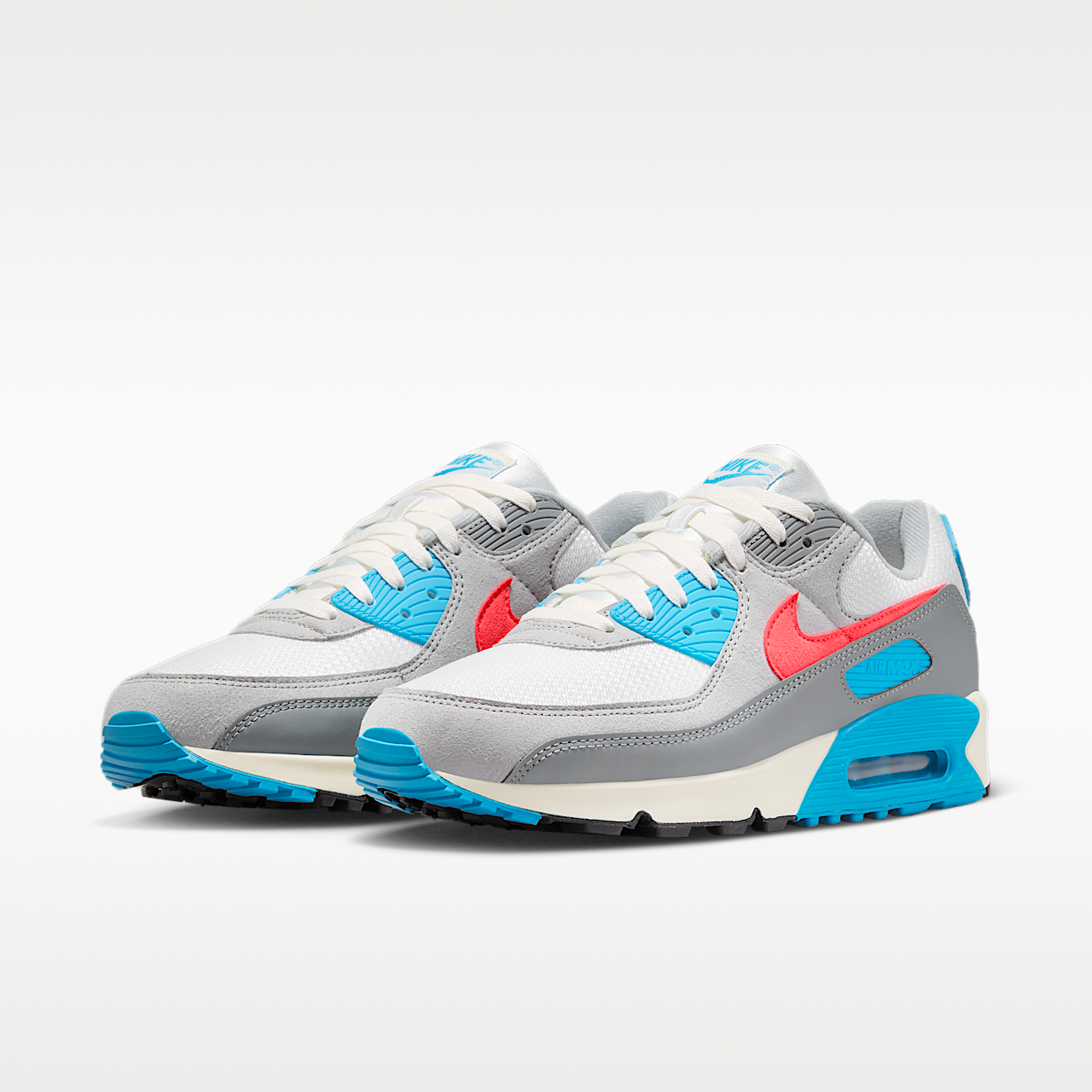 Nike Air Max sneaker Cool Grey/Light Smoke Grey/Zwart/Infrared 23