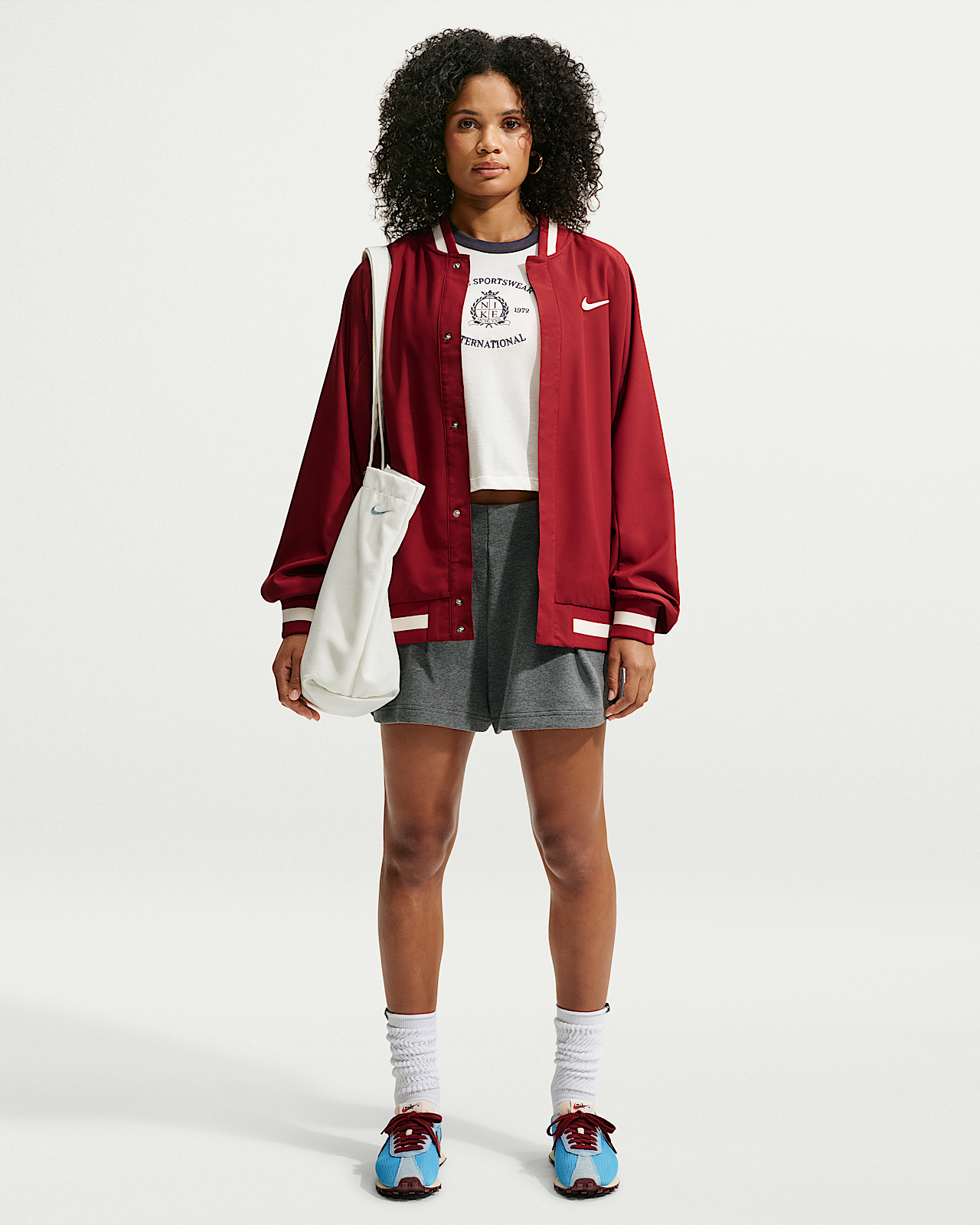 Женские шорты Nike Studio Fleece Lightweight High-Waisted Loose Pleated Shorts