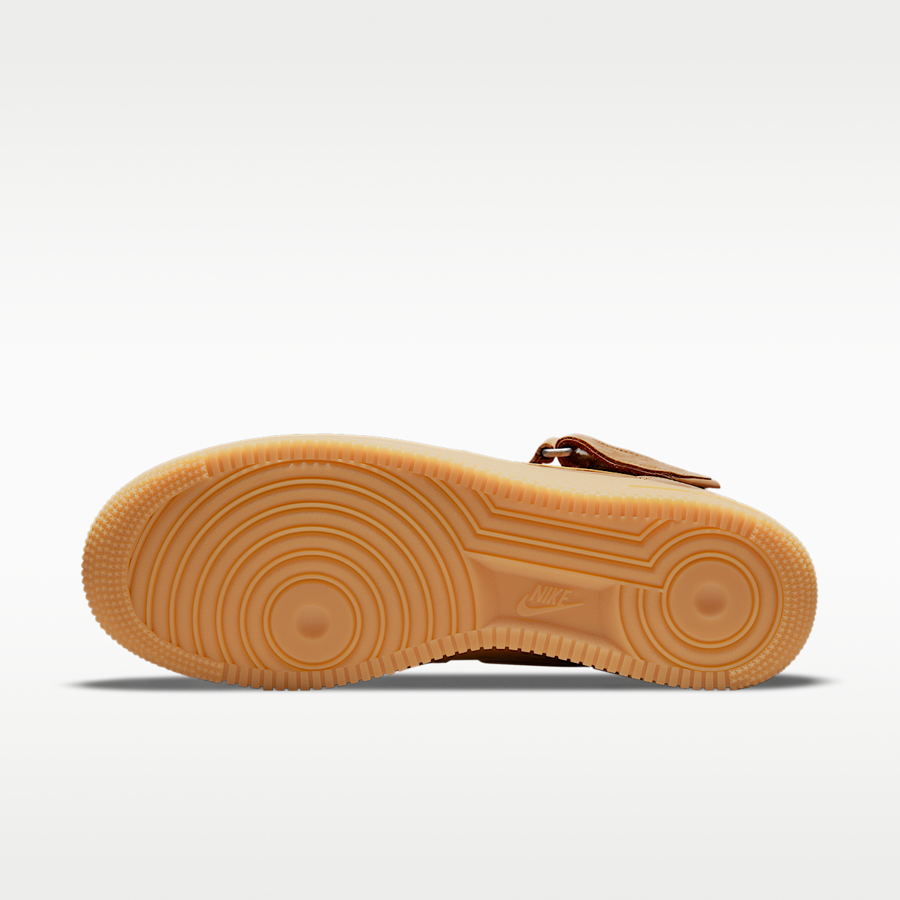 Nike Air Force 1 sneaker Flax/Gum Light Brown/Zwart/Wheat