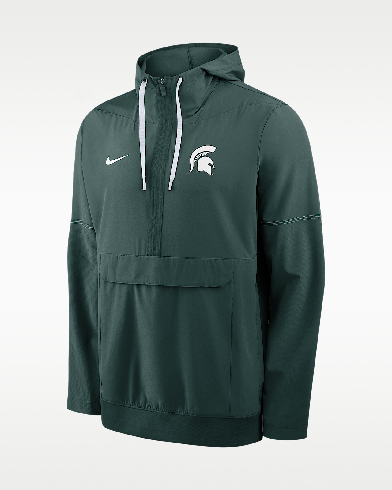 Мужская куртка Michigan State Sideline Anorak Nike College 1/2-Zip Hooded