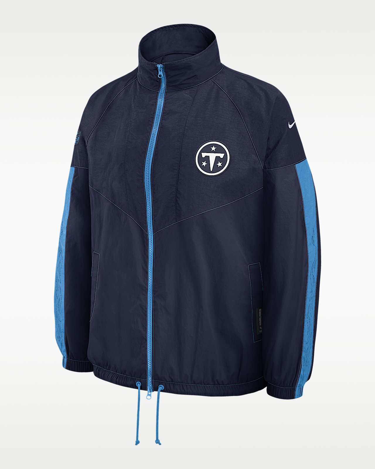 Женская куртка Tennessee Titans Rivalries Collection Nike NFL Oversized Full-Zip