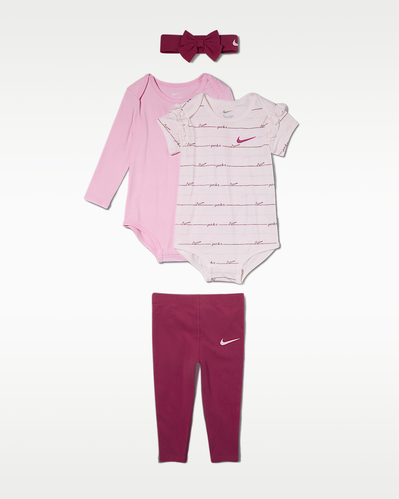 Детские  Nike Ready, Set, Grow! Baby (6-12M) 3-Piece Set with Headband