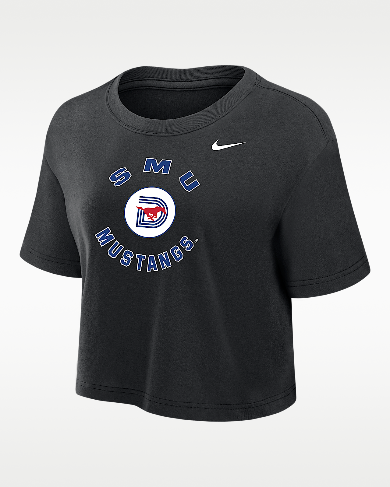 Женская футболка SMU Mustangs Nike Dri-FIT Cropped