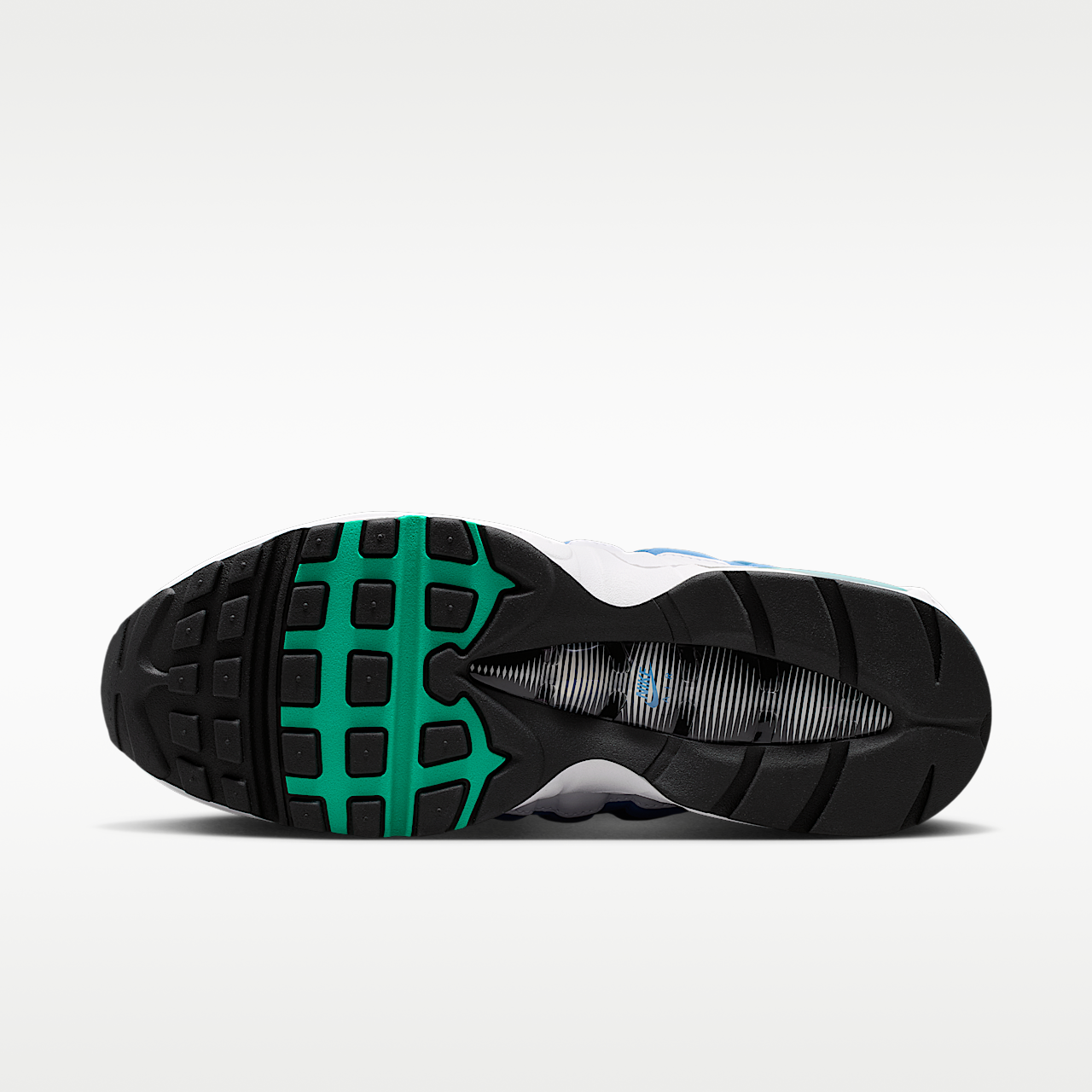 Nike Air Max sneaker Wit/Lake Blue/French Blue/Emerald Green