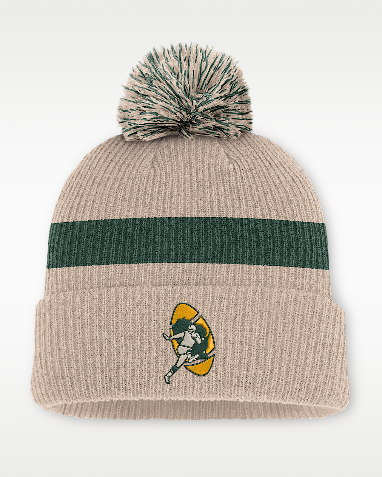 Мужские  Green Bay Packers Rewind Peak Nike NFL Cuffed Pom Beanie