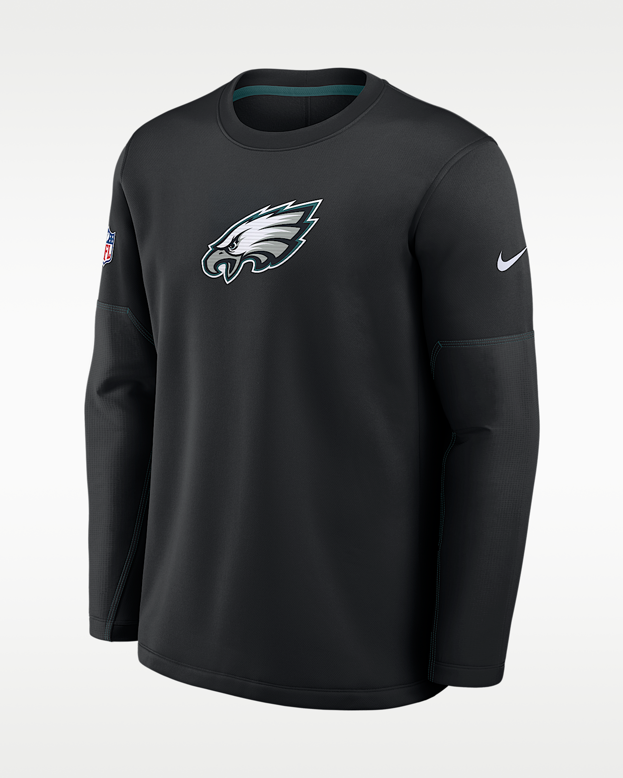 Мужская футболка Philadelphia Eagles Sideline Coaches Nike Therma-FIT NFL Long-Sleeve