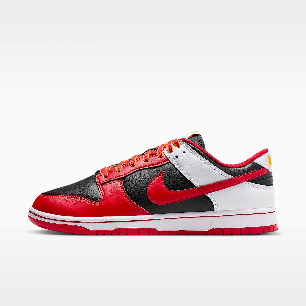 Nike Dunk Low Retro (Black/White/University Gold/University Red)