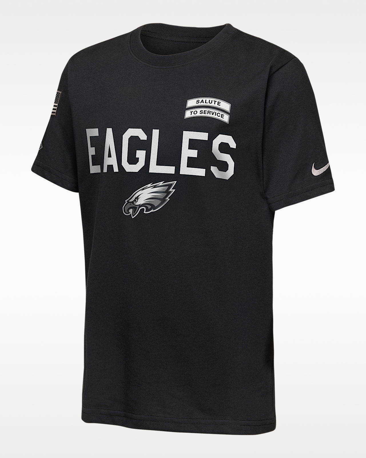 Детская футболка Philadelphia Eagles Salute to Service Sideline Big Kids' Nike Dri-FIT NFL