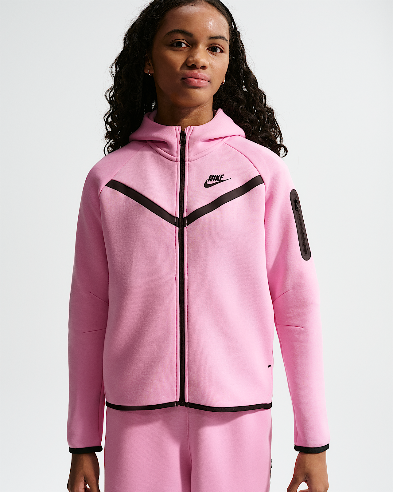 Детское худи Nike Sportswear Tech Fleece Girls' Full-Zip Hoodie