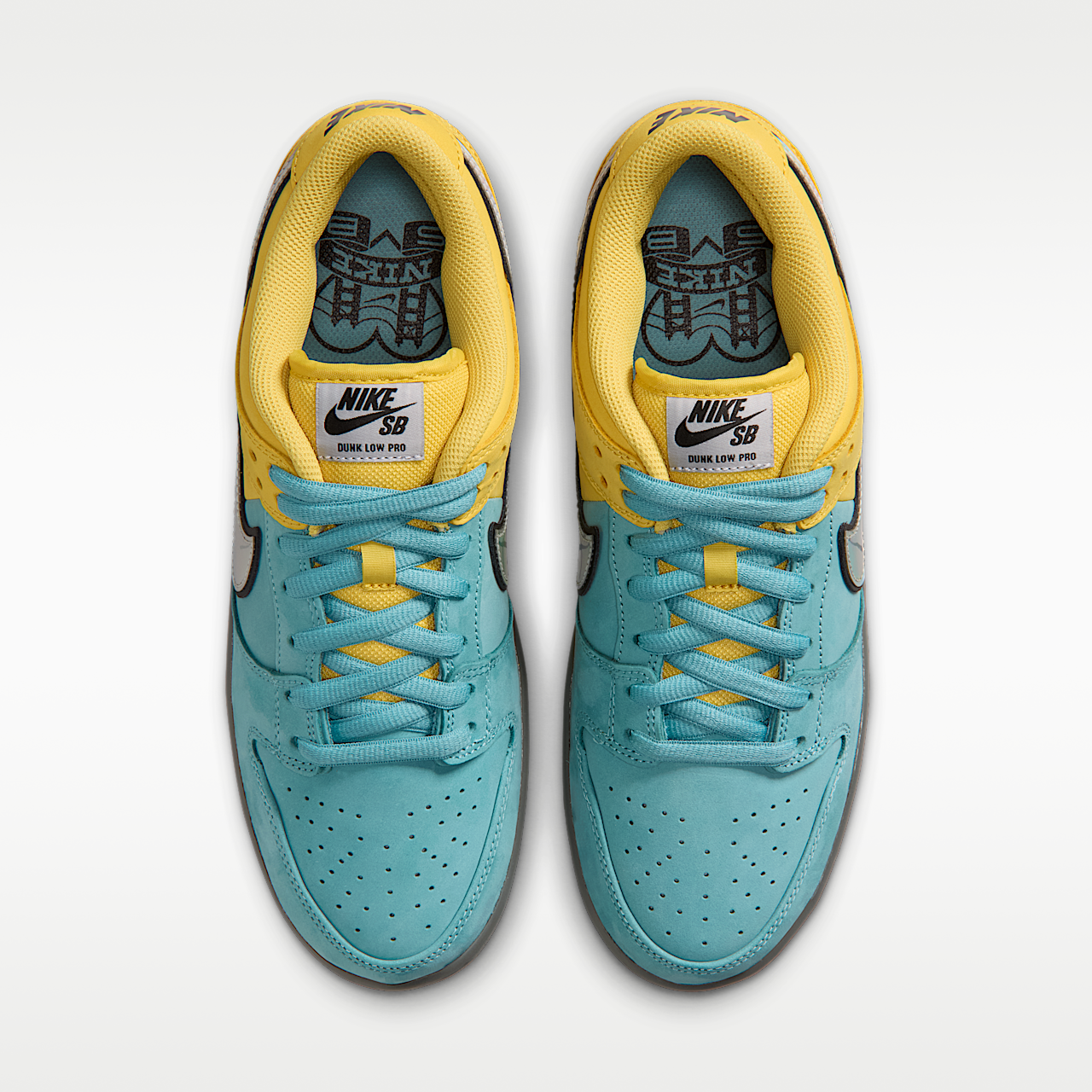 Nike Dunk Low sneaker Lightning/Denim Turquoise/Iron Grey/Wolf Grey