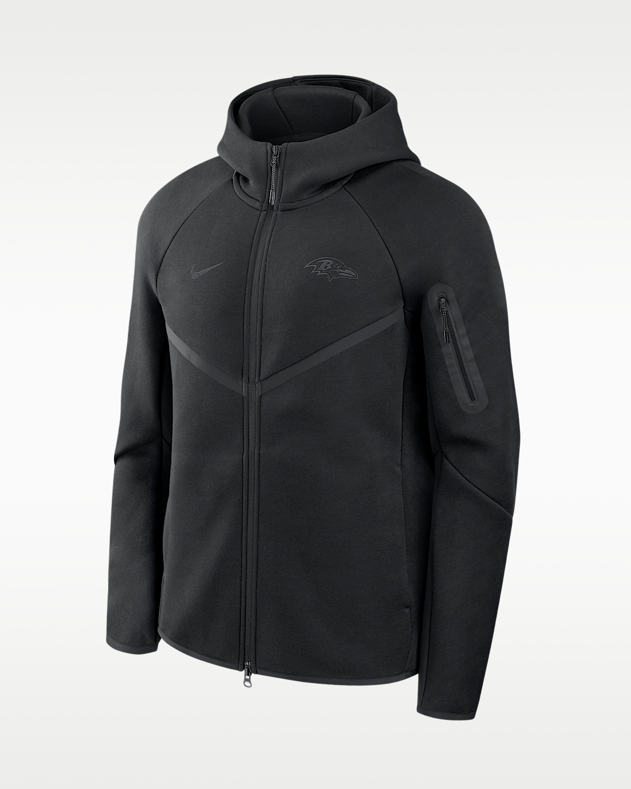 Мужская куртка Baltimore Ravens Top Billing Tech Fleece Windrunner Nike NFL Full-Zip Hooded для бега