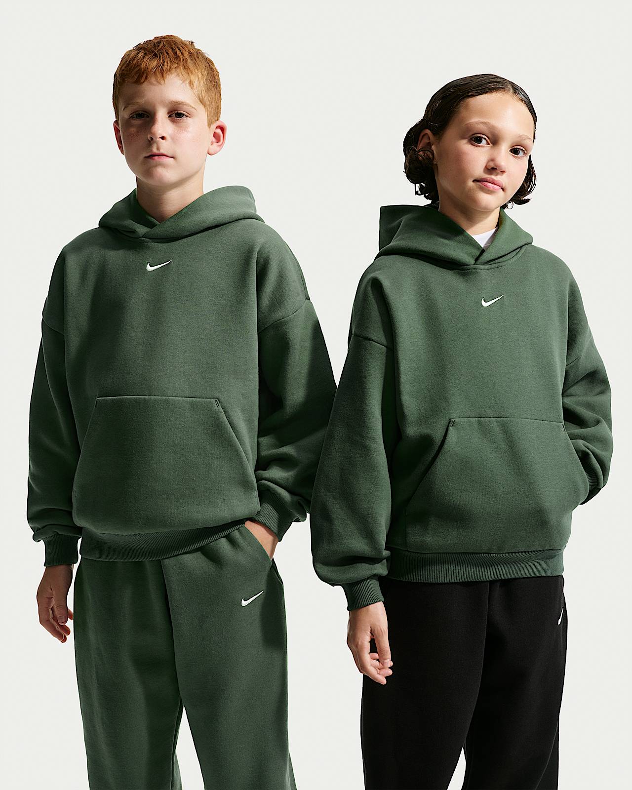 Детское худи Nike Solo Swoosh Big Kids' Fleece Pullover Hoodie