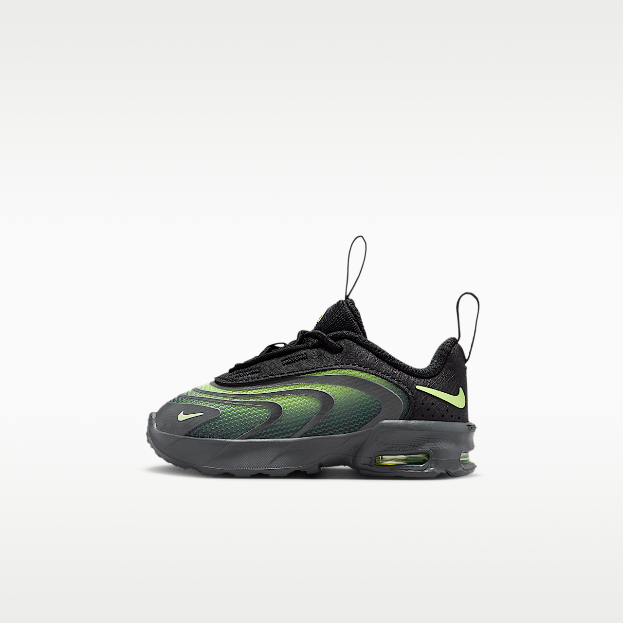 Nike Air Max sneaker Zwart/Iron Grey/Liquid Lime