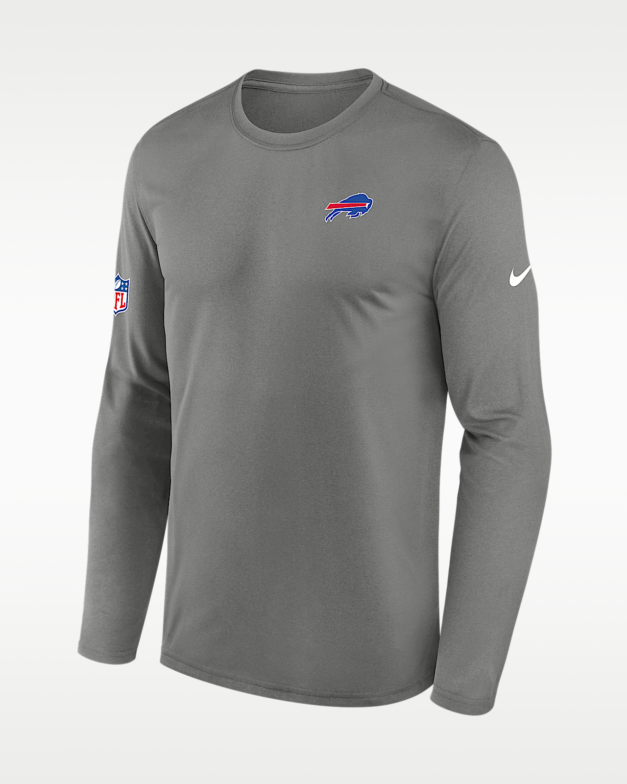Мужская футболка Buffalo Bills Alt Legend Small Logo Nike Dri-FIT NFL Long-Sleeve