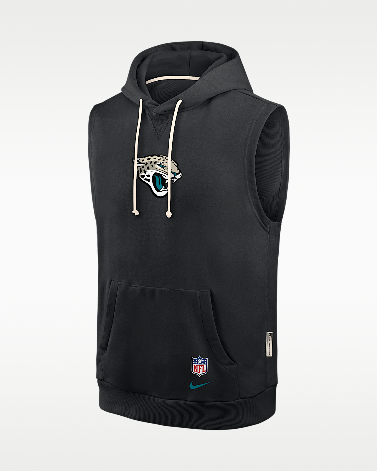 Мужское худи Jacksonville Jaguars Rivalries Collection Sideline Nike Dri-FIT NFL Sleeveless Pullover Hoodie