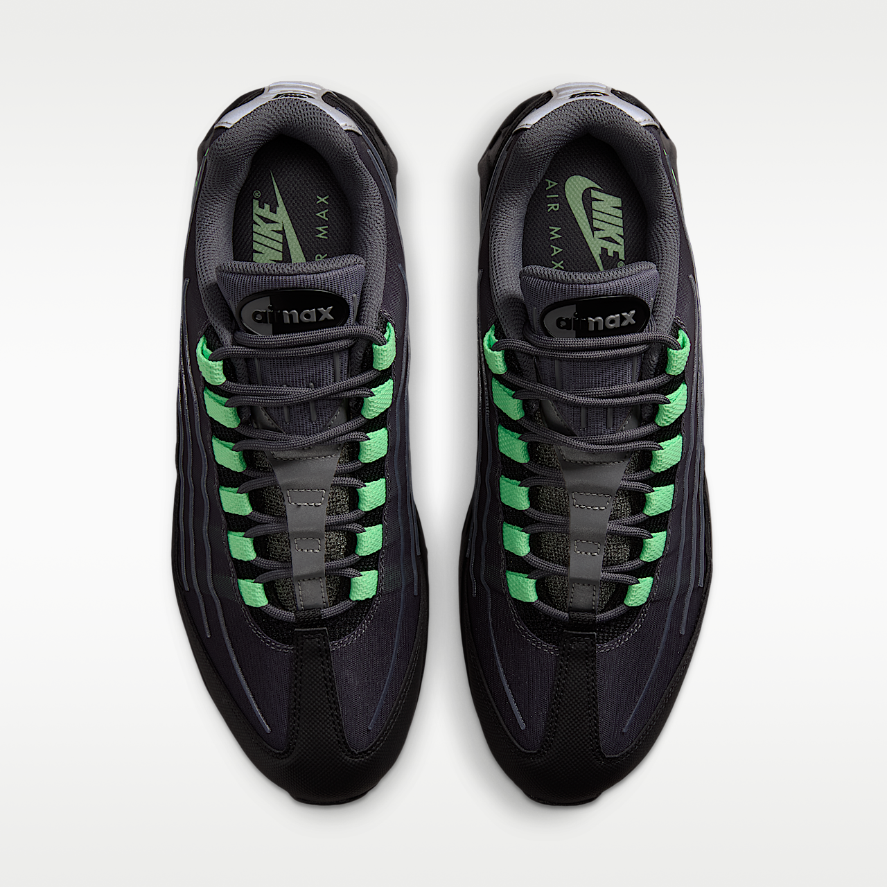 Nike Air Max sneaker Iron Grey/Zwart/Metallic Silver/Illusion Green