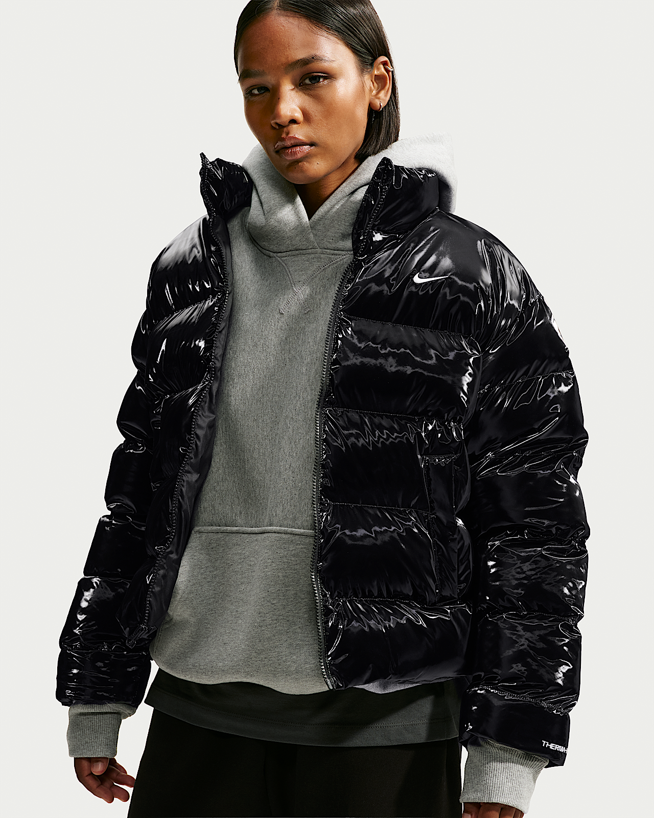 Женская куртка Nike Sportswear Classic Loose Gleamy Therma-FIT
