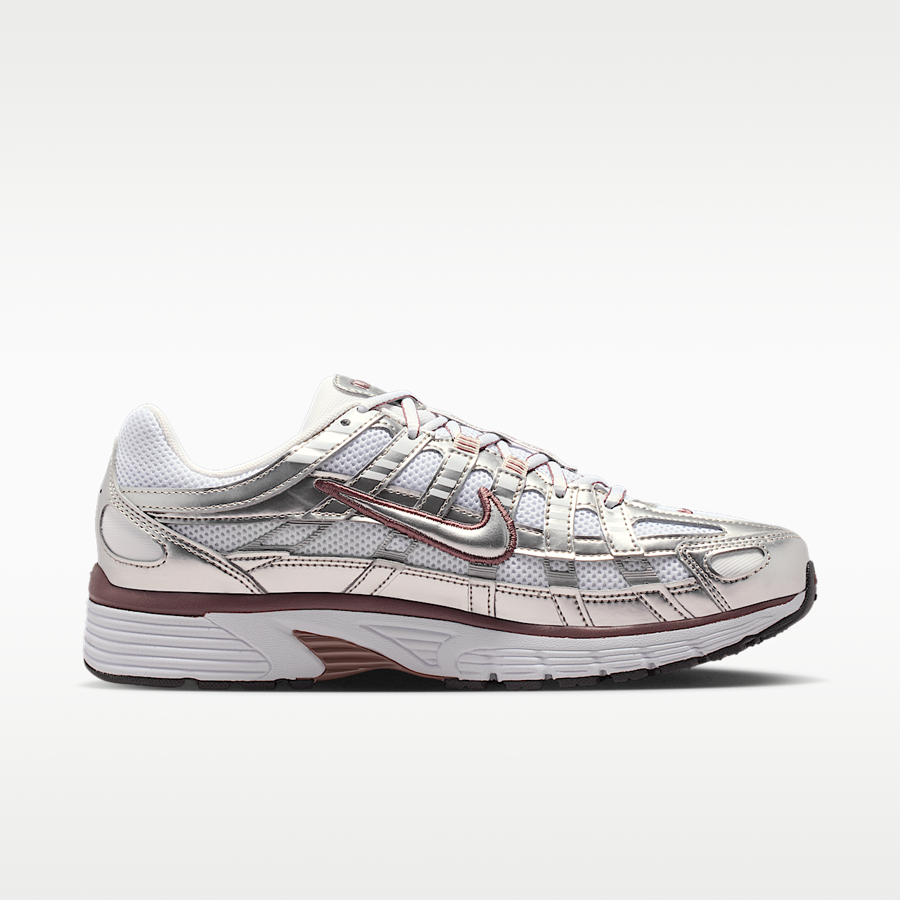 Nike P-6000 sneaker Wit/Metallic Silver/Zwart/Tattoo