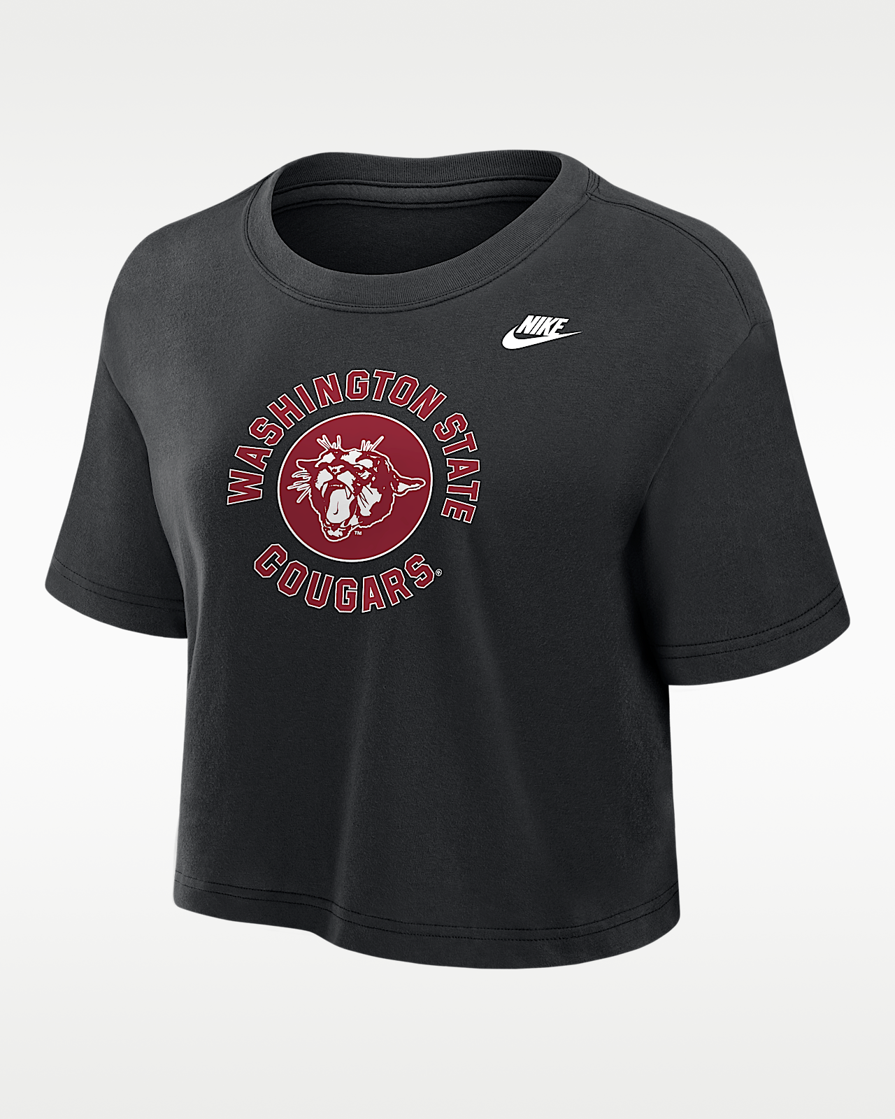 Женская футболка Washington State Cougars Nike Dri-FIT Cropped