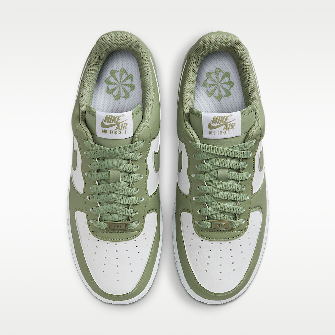 Nike Air Force 1 sneaker Wit/Wit/Oil Green