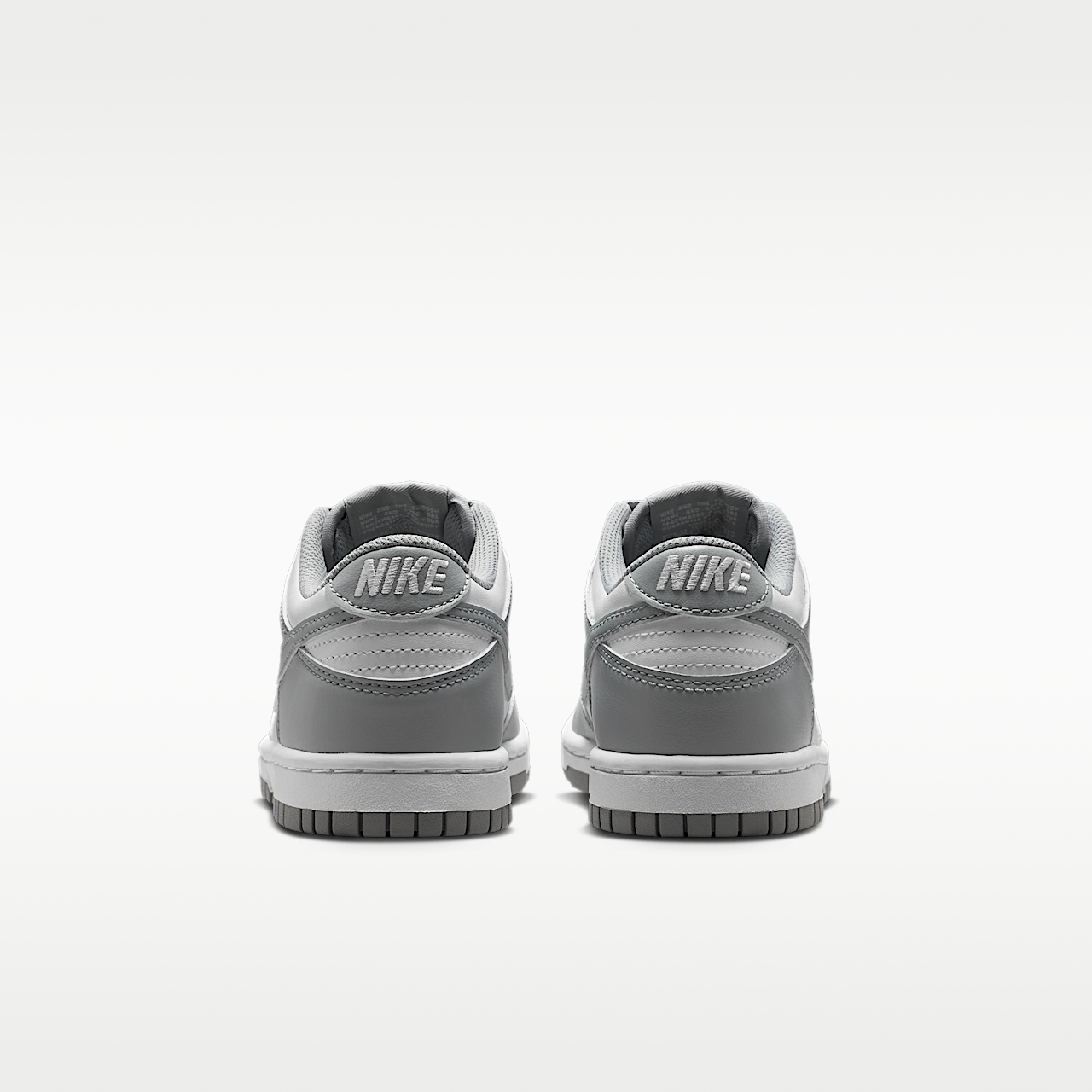 Nike Dunk Low sneaker Wit/Wit/Light Smoke Grey