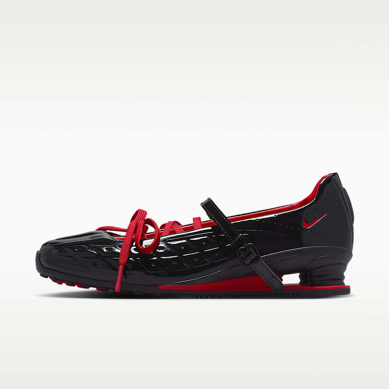 Nike Nike Shox sneaker Zwart/Zwart/University Red/Zwart
