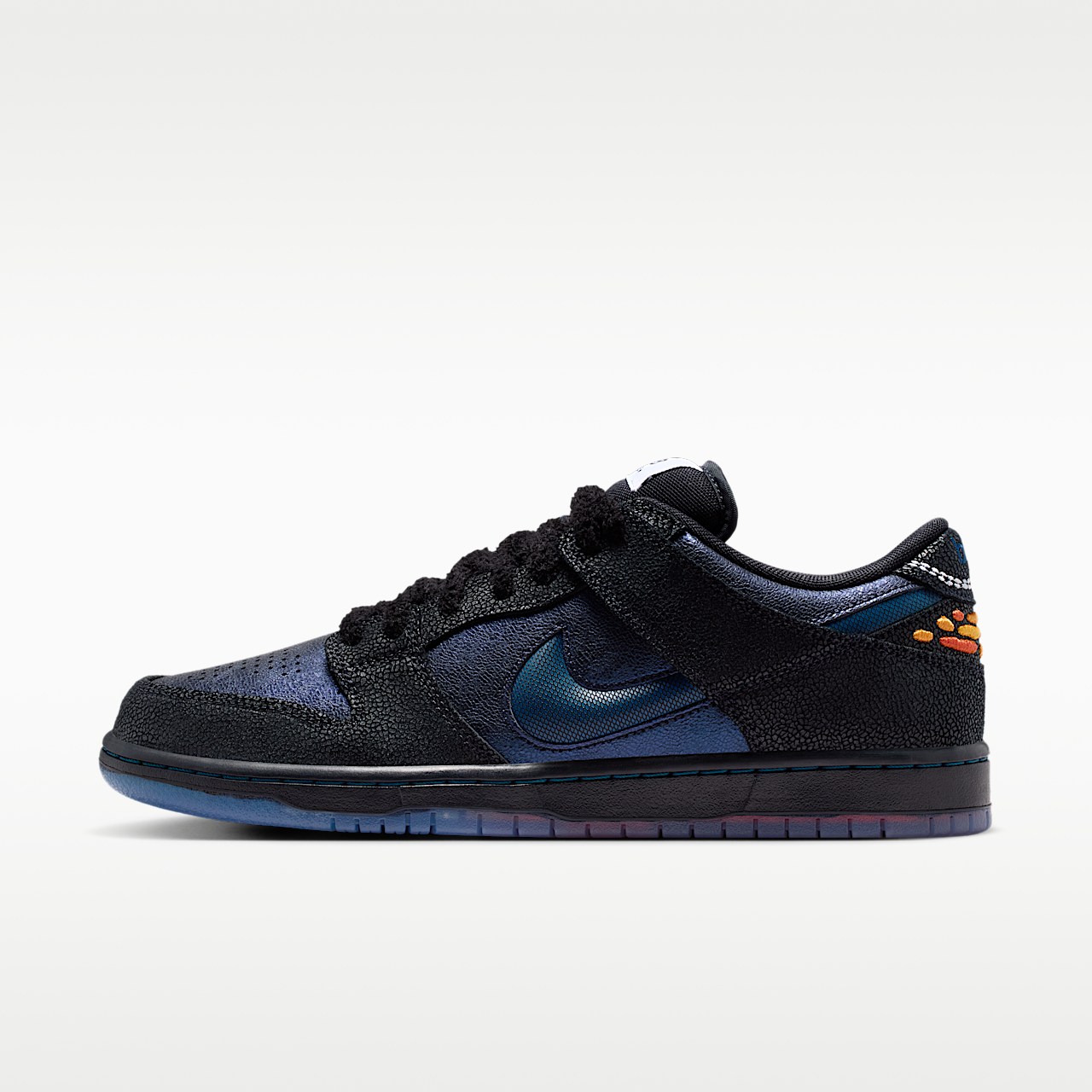 Nike Dunk Low sneaker Zwart/Wit/Campfire Orange/Marina
