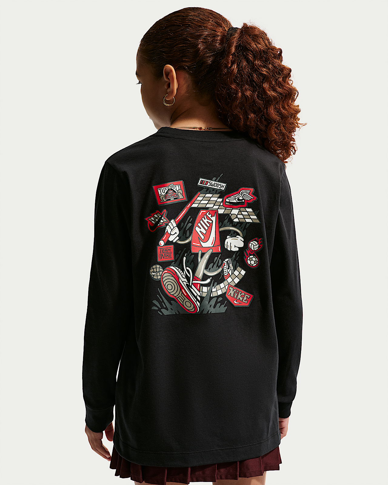 Детская футболка Nike Sportswear Big Kids' Long-Sleeve