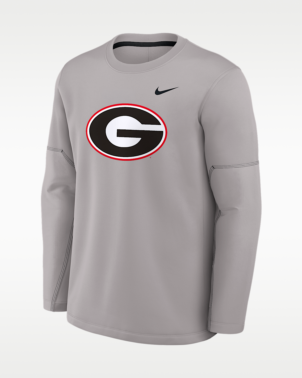 Мужская футболка Georgia Sideline Coaches Nike Therma-FIT College Long-Sleeve