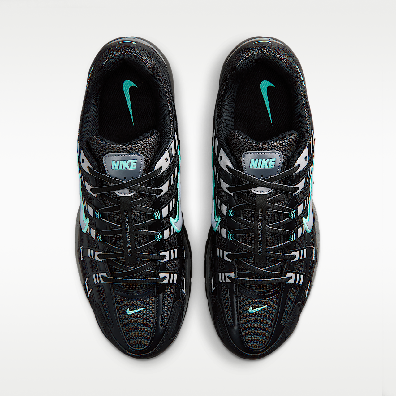 Nike P-6000 sneaker Zwart/Hyper Turquoise/Cool Grey/Metallic Cool Grey
