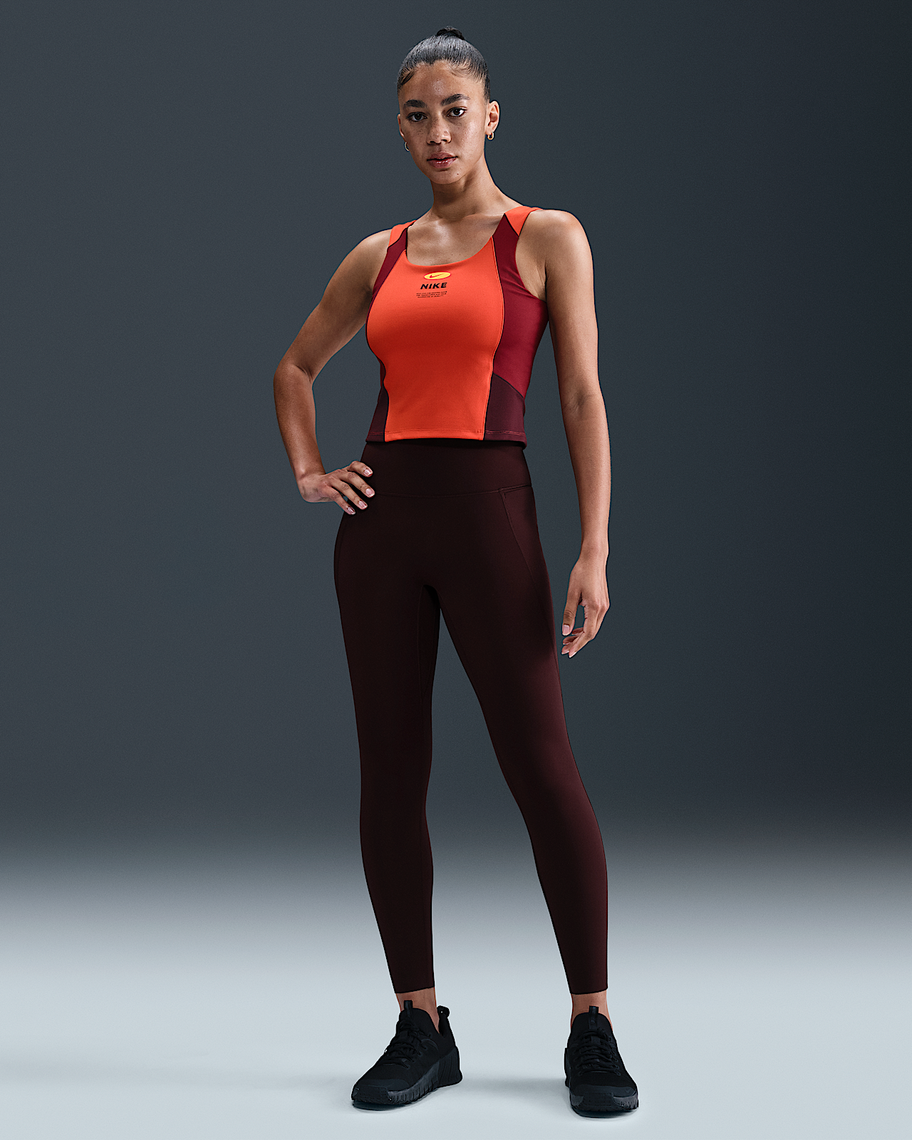 Женские тайтсы Nike Universa High-Waisted 7/8 Leggings with No Front Seam