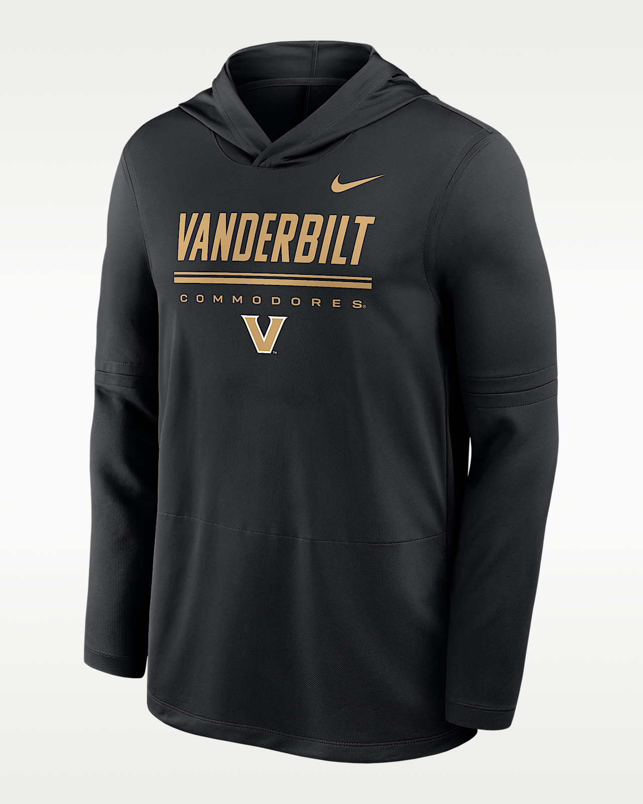 Мужские  Vanderbilt Sideline Nike Dri-FIT College Long-Sleeve Hooded Top