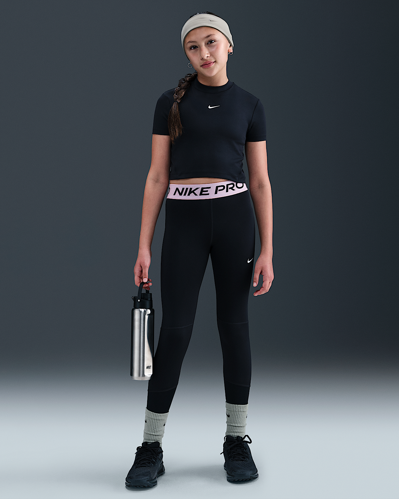Детские тайтсы Nike Pro Dri-FIT Big Kids' (Girls') Leggings