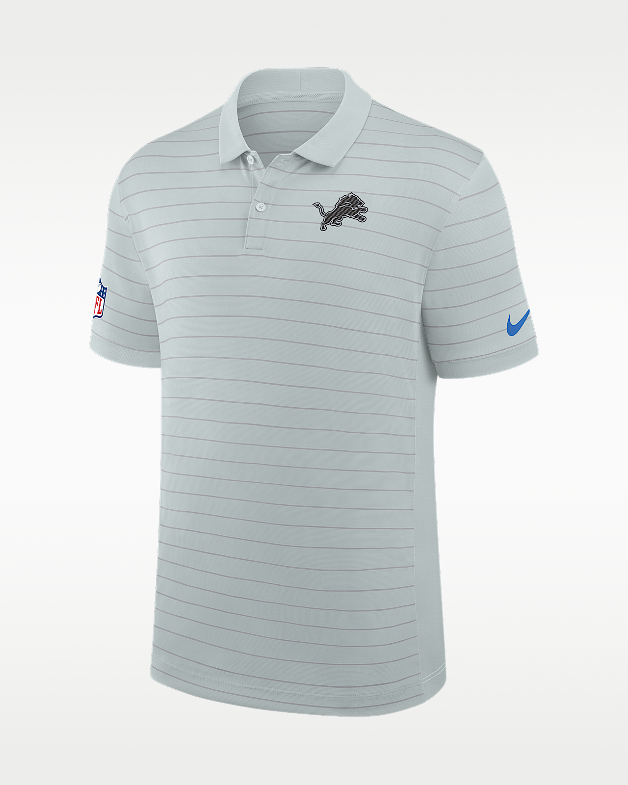 Мужские  Detroit Lions Rivalries Collection Sideline Victory Striped Nike Dri-FIT NFL Polo