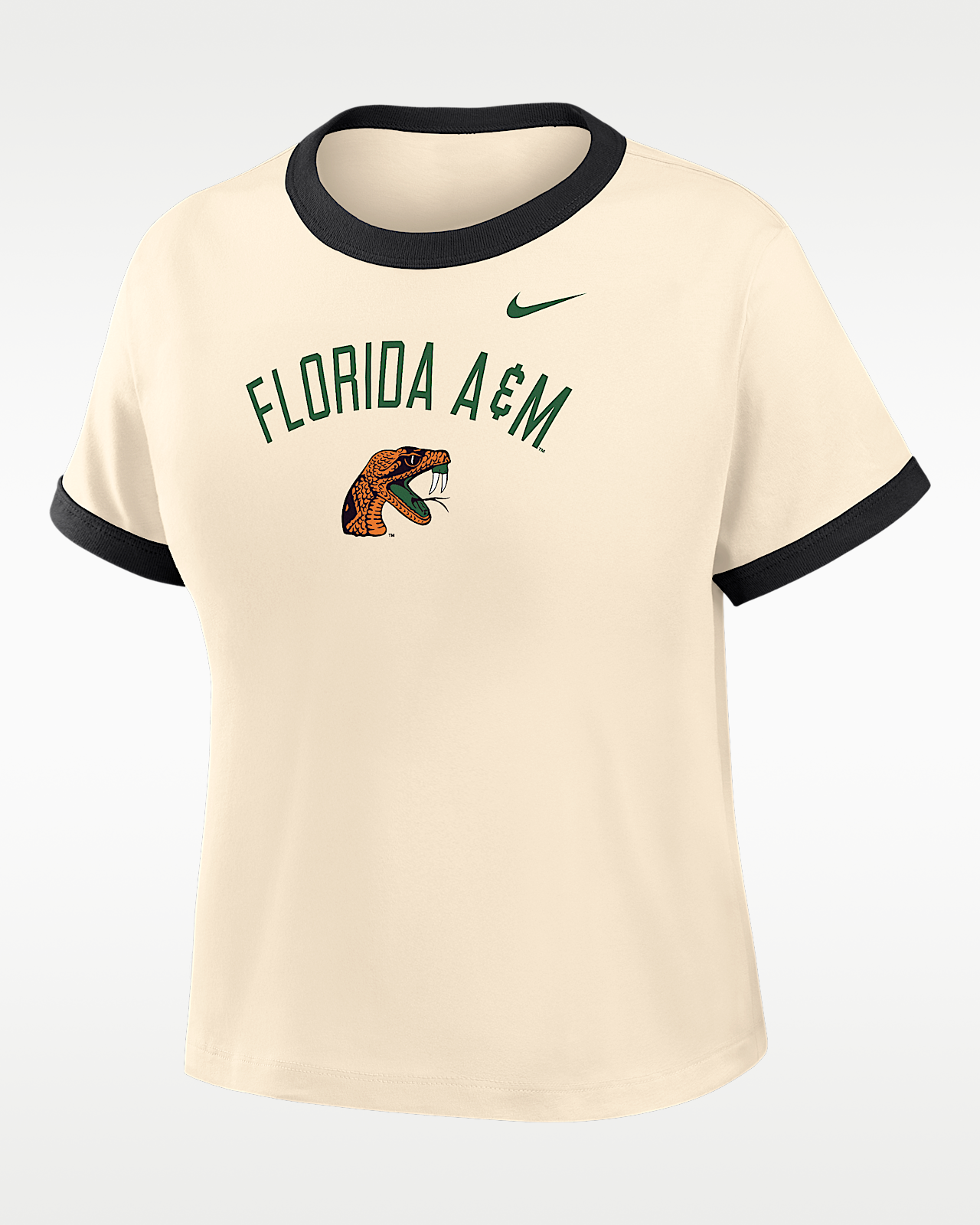 Женская футболка Nike College (Florida A&M University) Cropped Ringer