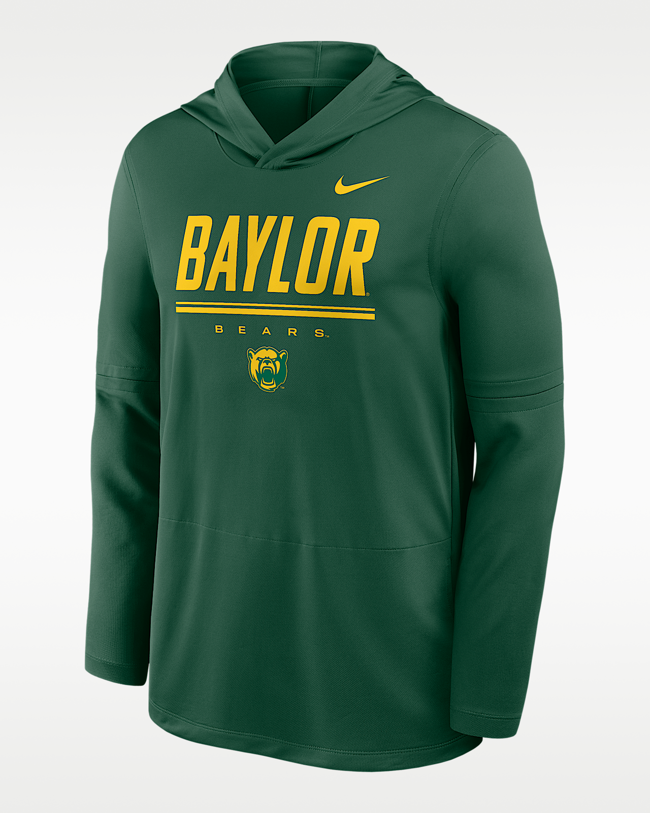 Мужские  Baylor Sideline Nike Dri-FIT College Long-Sleeve Hooded Top