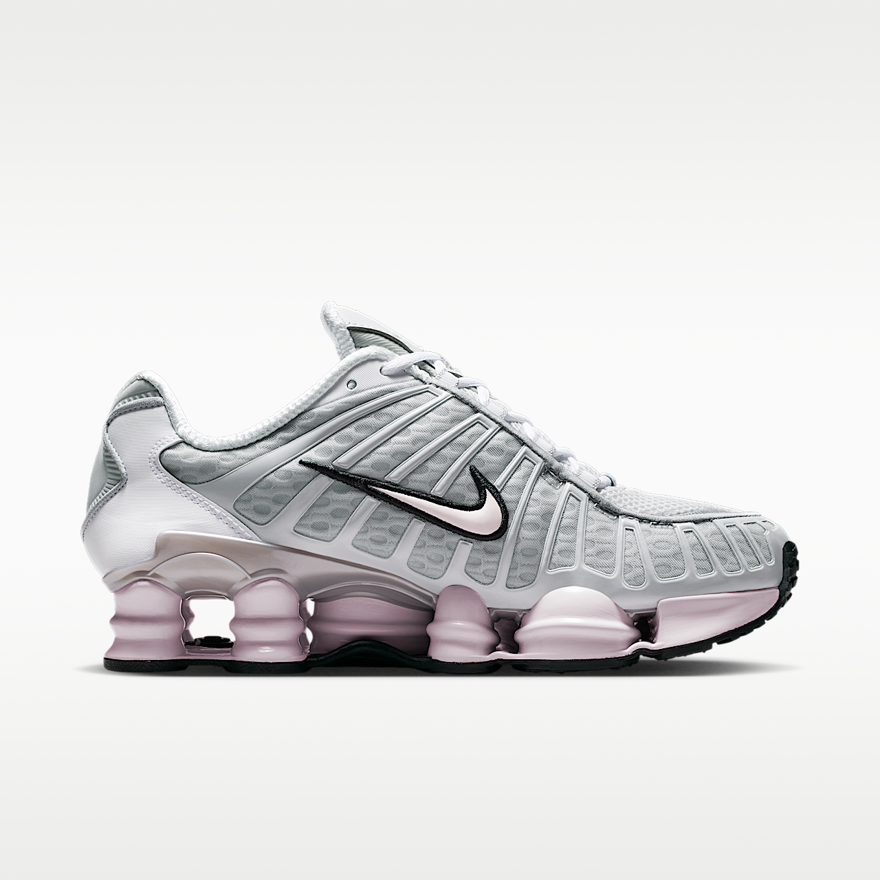 Nike Nike Shox sneaker Neutral Grey/Metallic Silver/Zwart/Pearl Pink