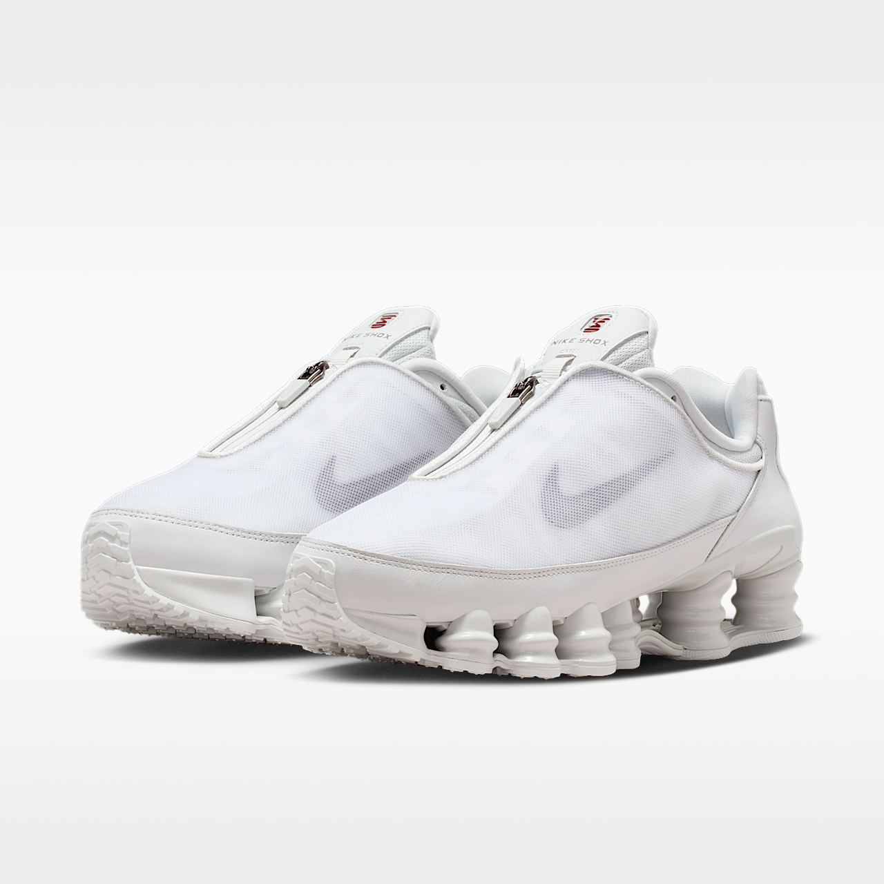 Nike Nike Shox sneaker Photon Dust/Off White/Team Red/Pencil Point