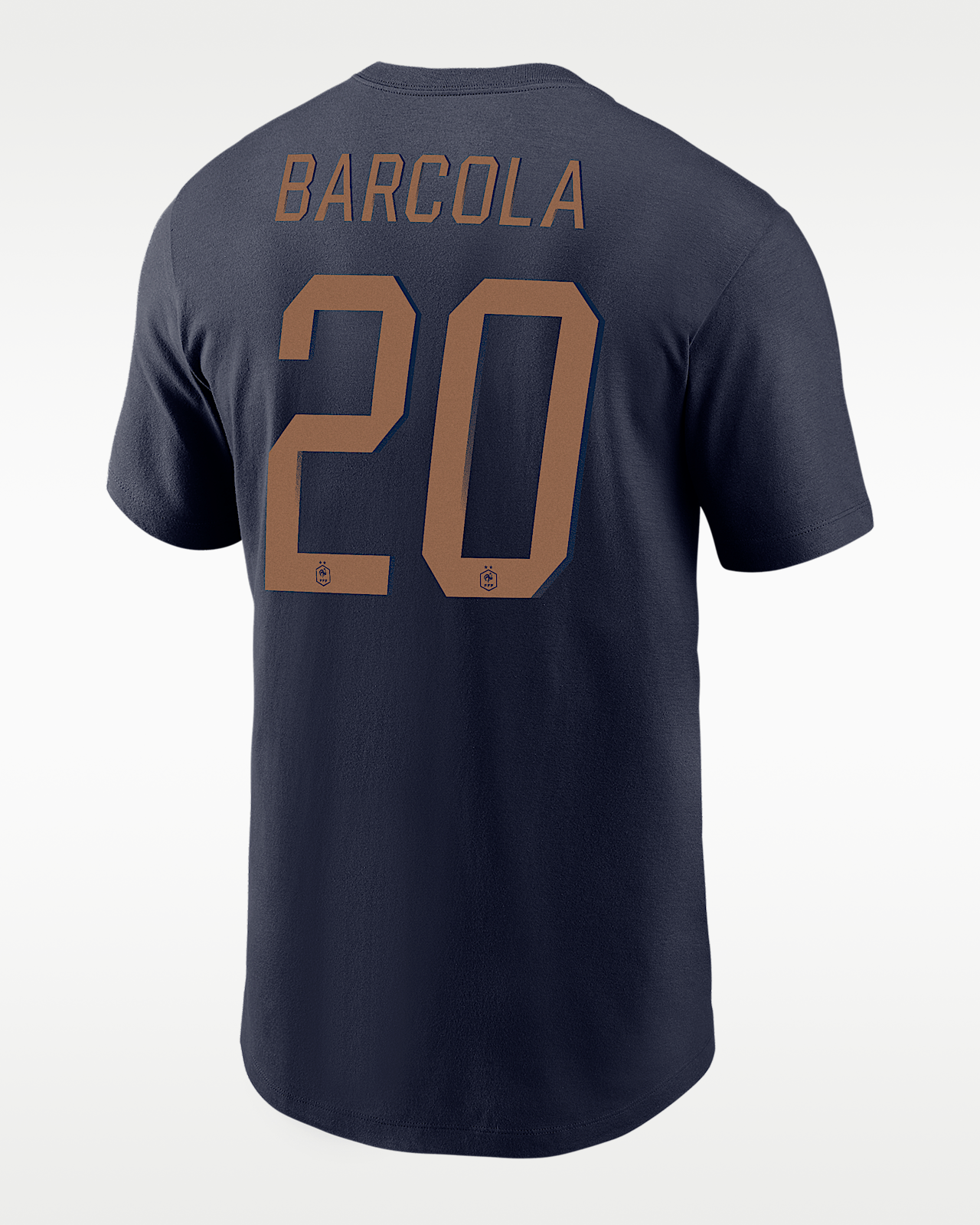 Мужская футболка Bradley Barcola FFF Nike Soccer