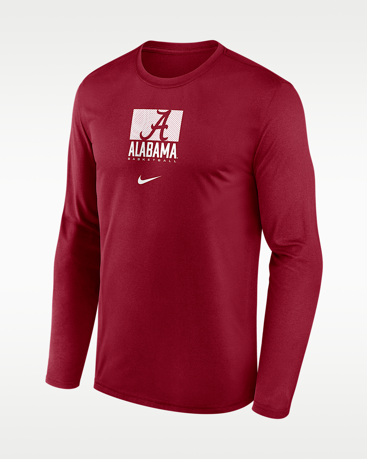 Мужская футболка Alabama Courtside Nike Dri-FIT College Long-Sleeve